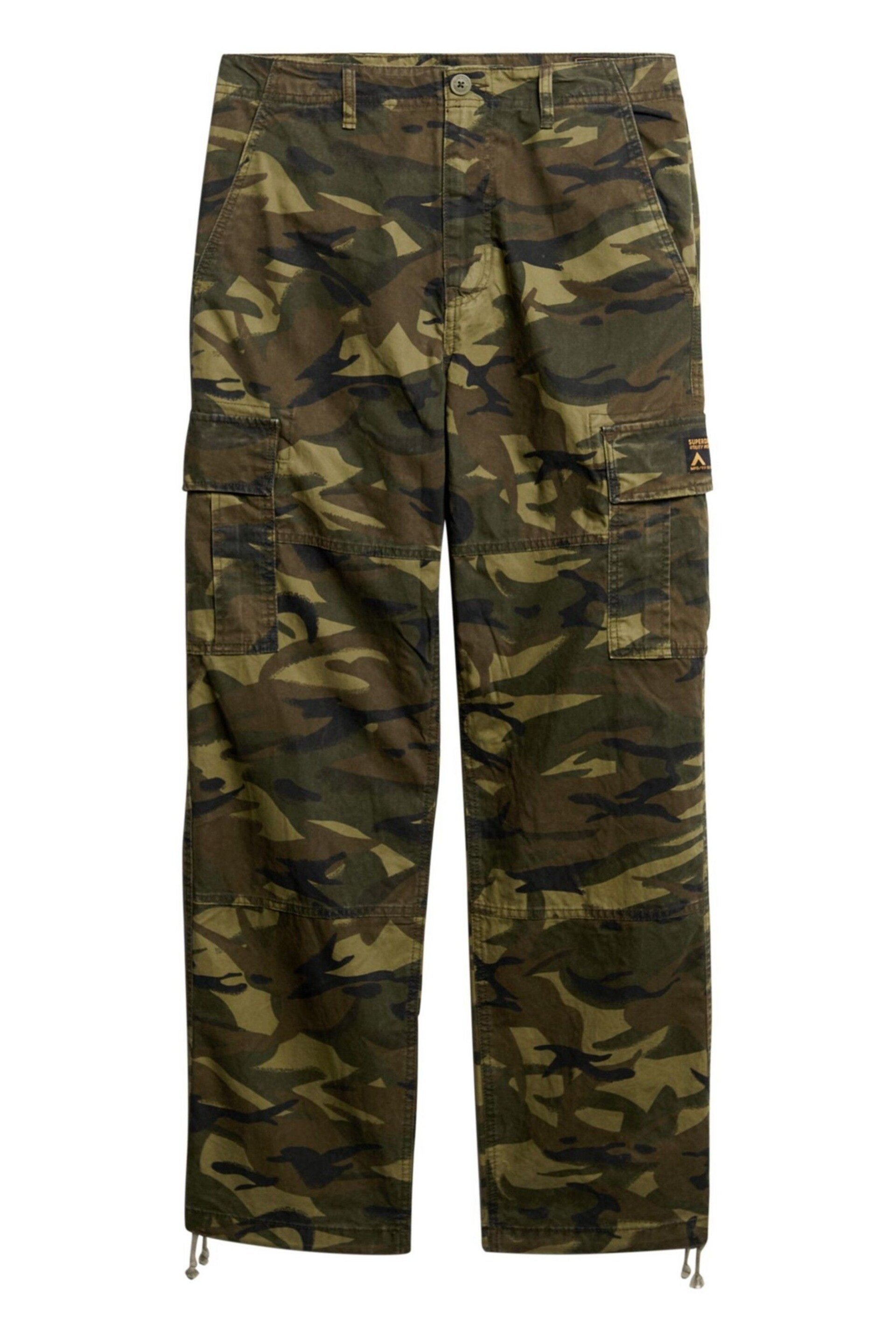 Superdry Green Baggy Cargo Trousers - Image 5 of 5