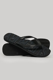 Superdry Black Vintage Vegan Flip Flops - Image 1 of 3