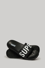 Superdry Black Core Vegan Pool Sliders - Image 3 of 5
