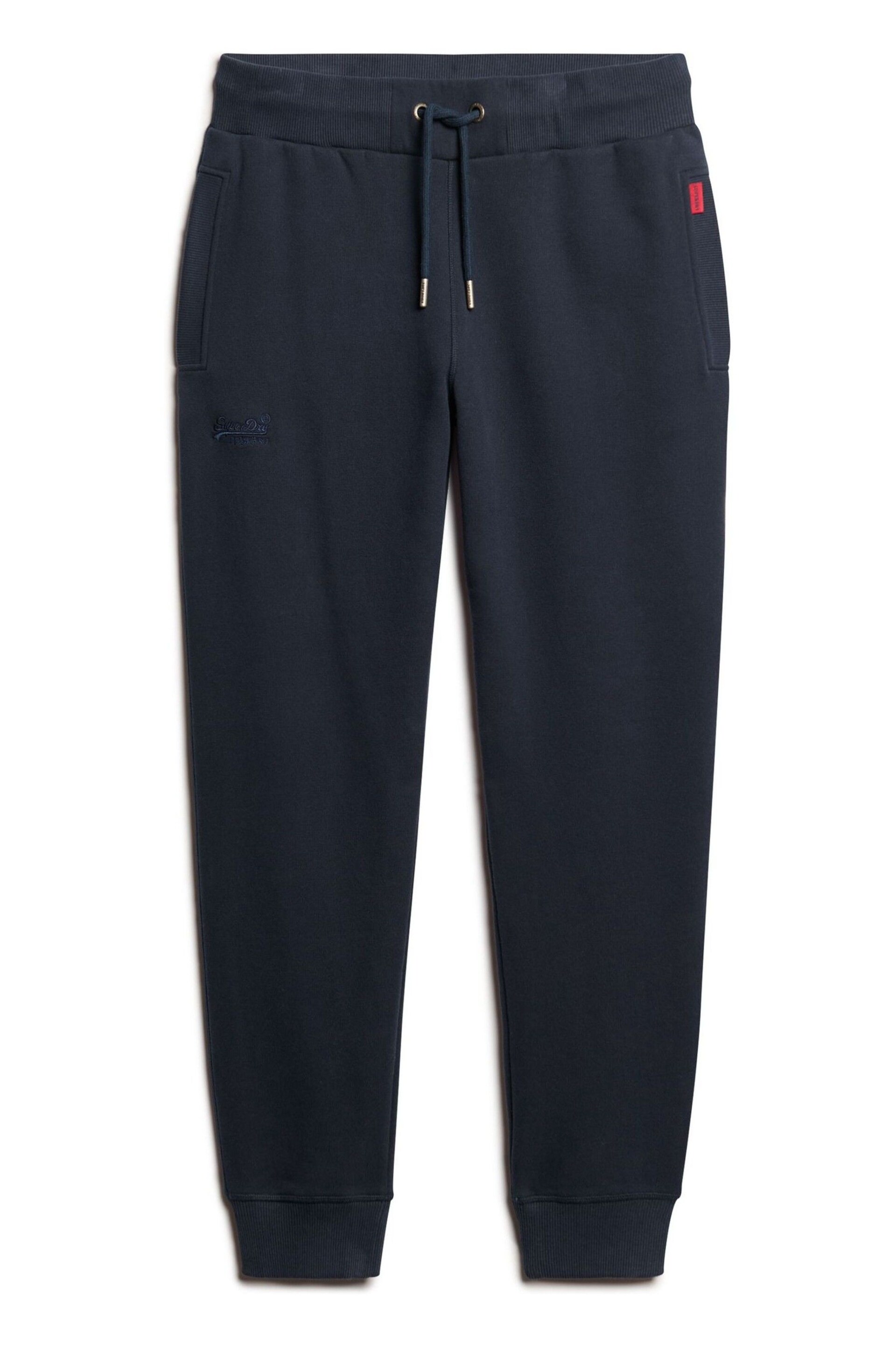 Superdry Navy Blue Essential Logo Joggers - Image 5 of 7
