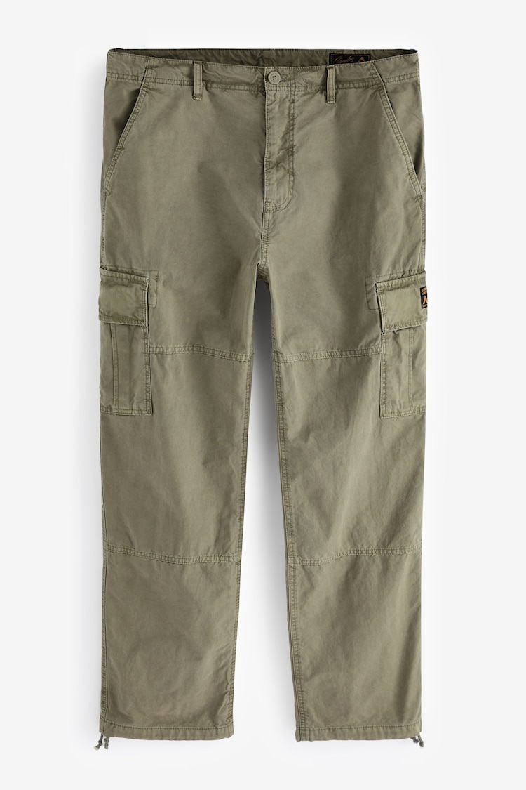 Superdry Green Baggy Cargo Trousers - Image 1 of 5