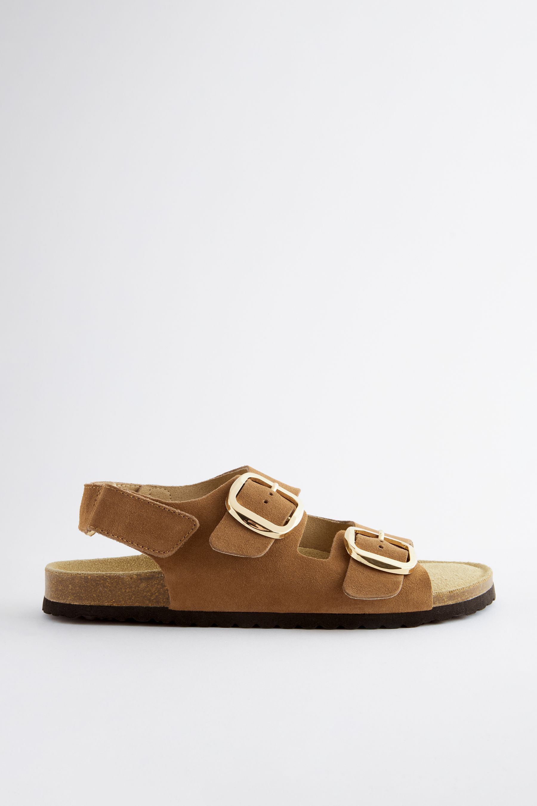 Buy Golden Tan Back Strap Leather Footbed Sandals from the Next UK online shop