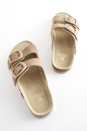 Neutral Forever Comfort® Leather Double Strap Footbed Sandals - Image 5 of 8