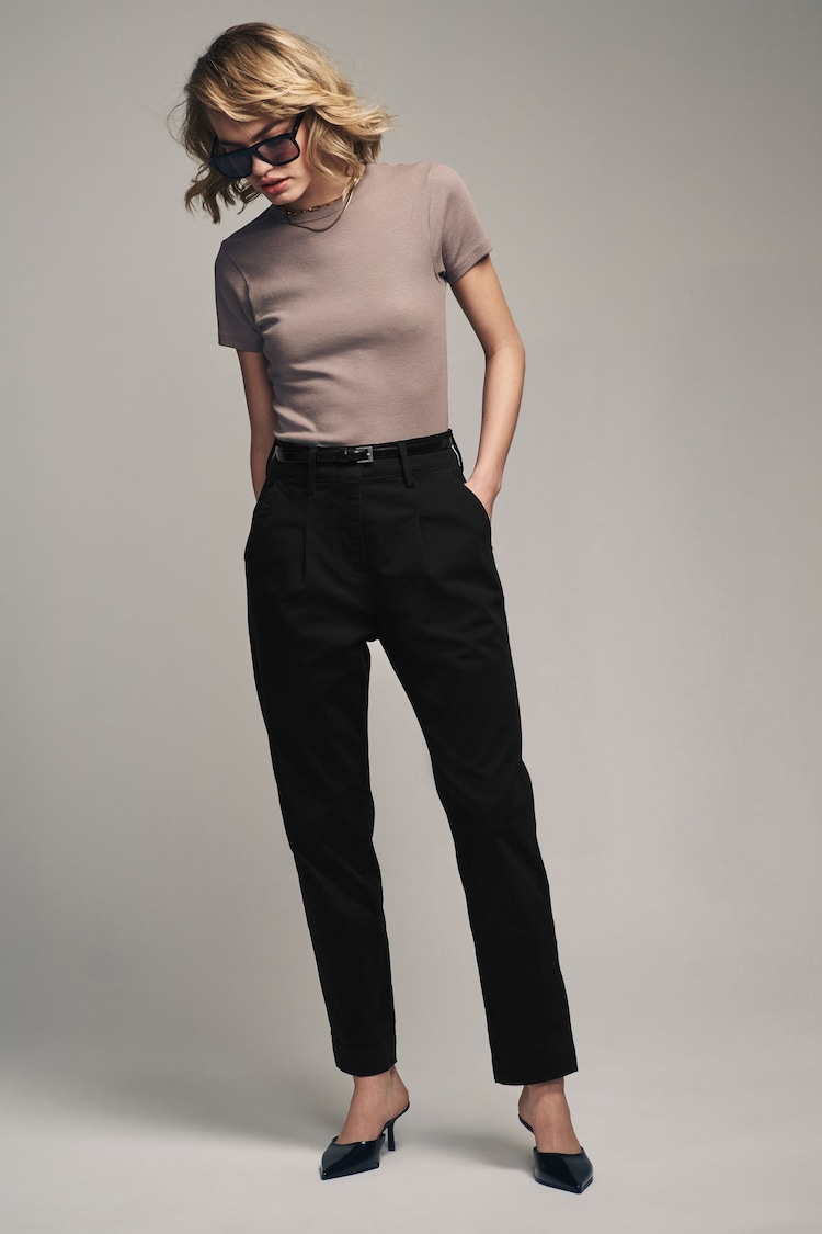 The Set Black/Nude 2 Pack Chino Trousers - Image 1 of 14