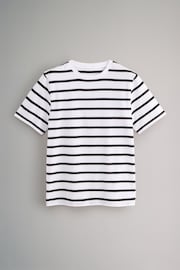 The Set Black/Grey/White/Stripe 4 Pack Relaxed Short Sleeve T-Shirts - Image 7 of 11