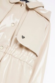 River Island Brown Girls Glam Trench Coat - Image 4 of 4