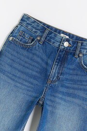 River Island Blue Girls Straight Leg Jeans - Image 4 of 5