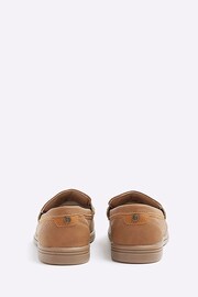 River Island Brown Boys Embossed Tassel Loafers - Image 3 of 5