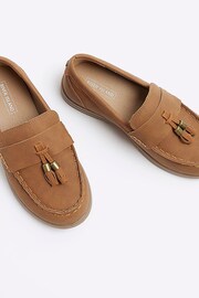 River Island Brown Boys Embossed Tassel Loafers - Image 5 of 5