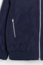 River Island Dark Blue Boys Nylon Bomber Jacket - Image 3 of 6