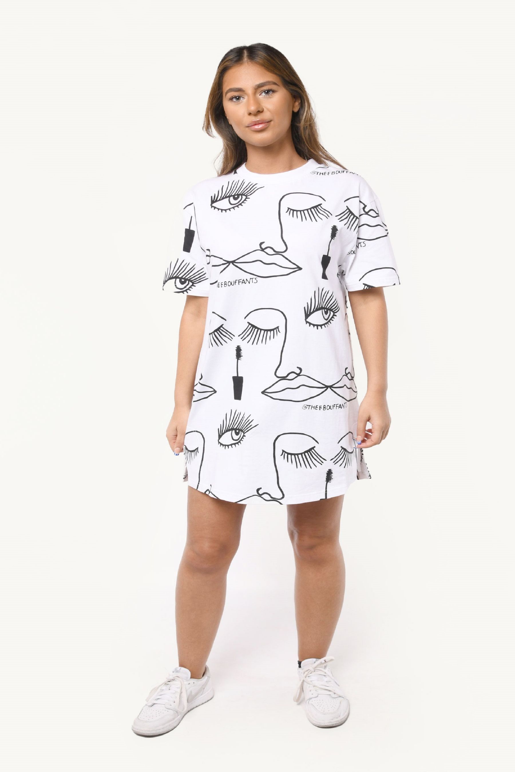 Buy Brand Threads White Bouffants Broken Hearts T Shirt Dress from Next Luxembourg