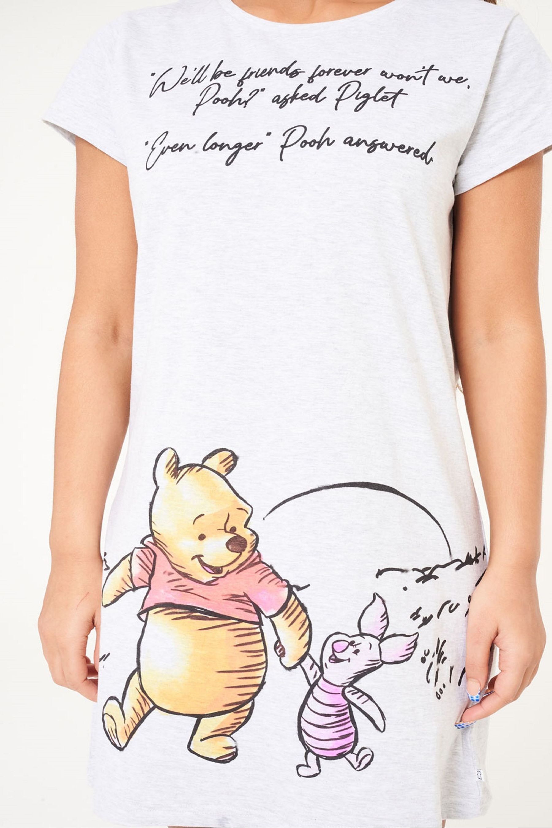 Brand Threads White Disney Winnie the Pooh Ladies Nightie