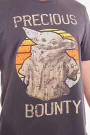 Brand Threads Grey Mens BCI Disney Baby Yoda T-Shirt - Image 3 of 4