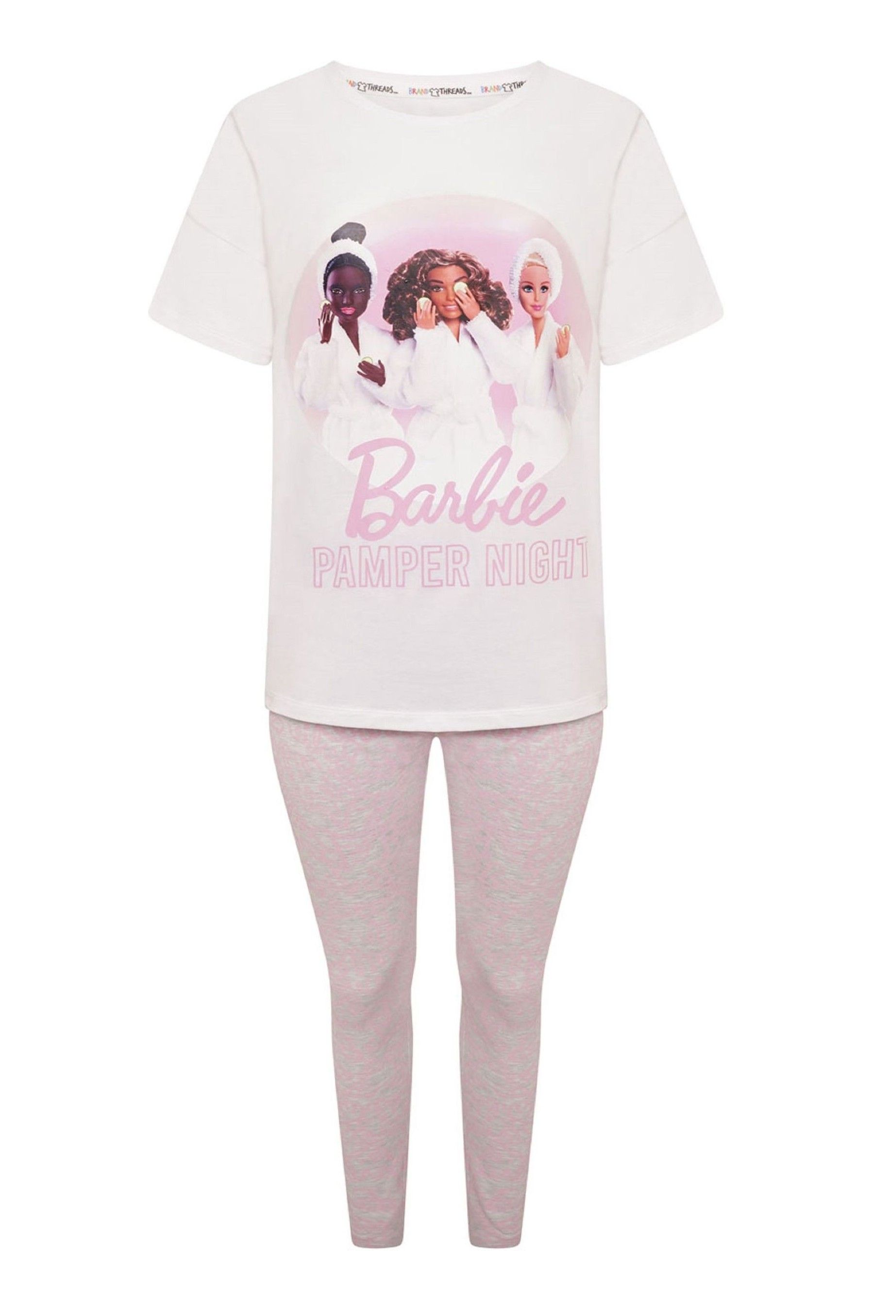 Buy Brand Threads Pink Ladies BCI Cotton Pyjamas Sizes XS XL from Next Luxembourg