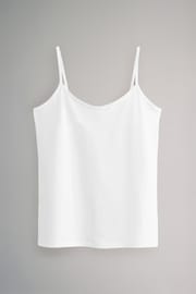 The Set Black/Nude/White 5 Pack Thin Strap Vest Tops - Image 11 of 12