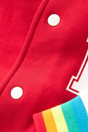 Little Bird by Jools Oliver Red Rainbow Varsity Jacket - Image 13 of 15