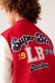 Little Bird by Jools Oliver Red Rainbow Varsity Jacket - Image 2 of 8