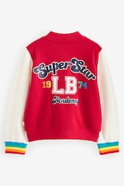 Little Bird by Jools Oliver Red Rainbow Varsity Jacket - Image 7 of 8