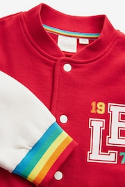 Little Bird by Jools Oliver Red Rainbow Varsity Jacket - Image 8 of 8