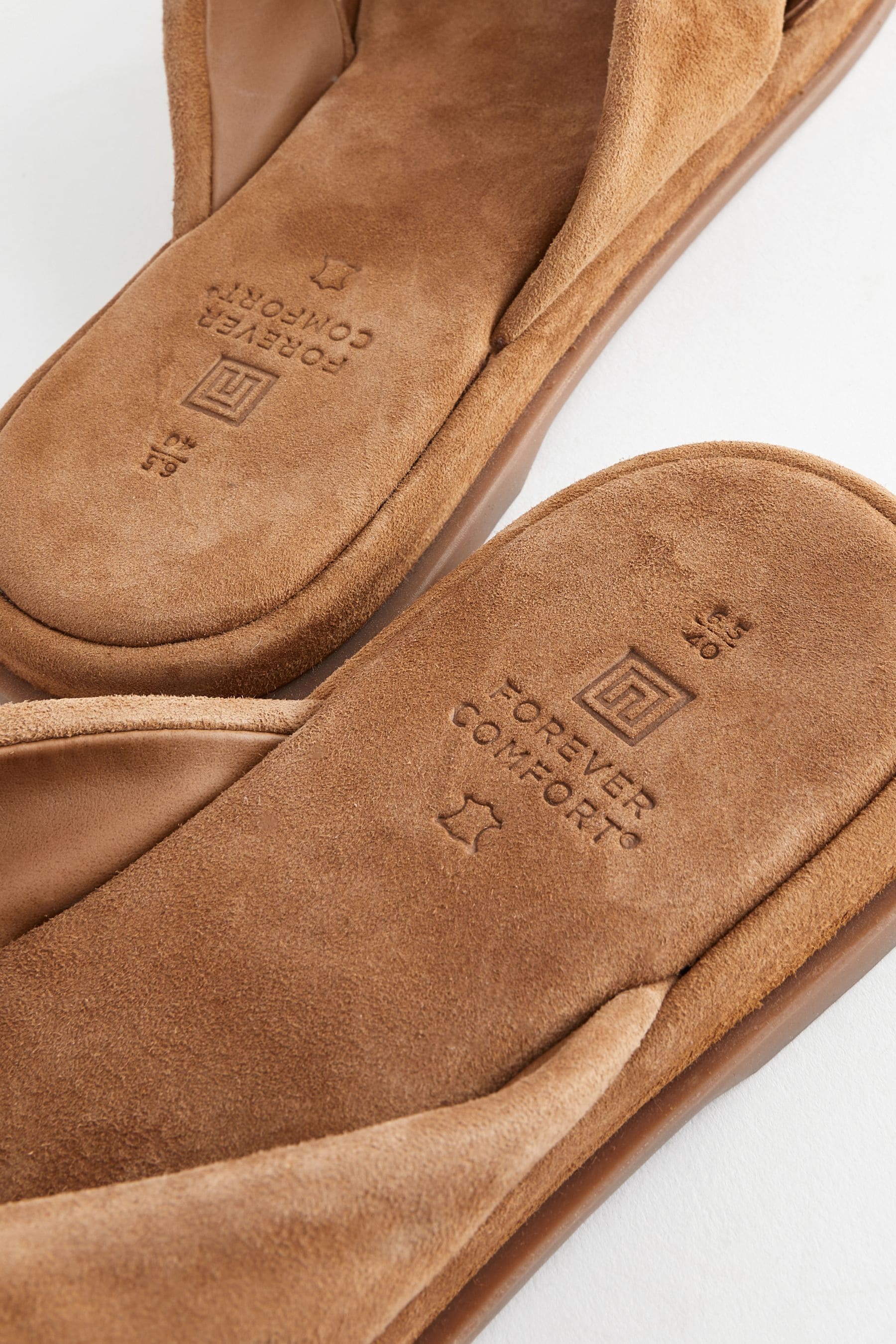 Buy Tan Brown Forever Comfort Bow Mule Sandals from Next Luxembourg