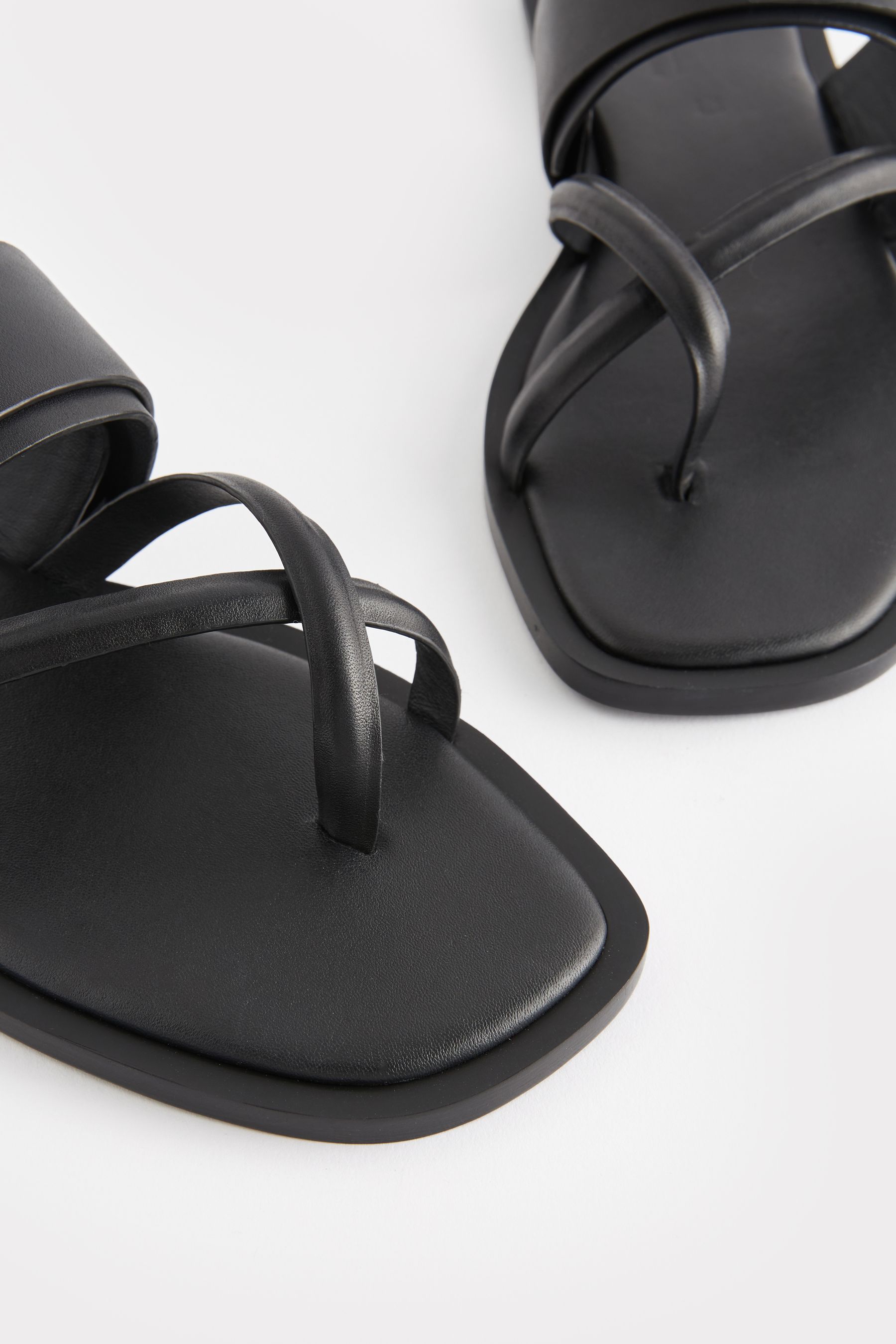 Next ladies black sandals on sale