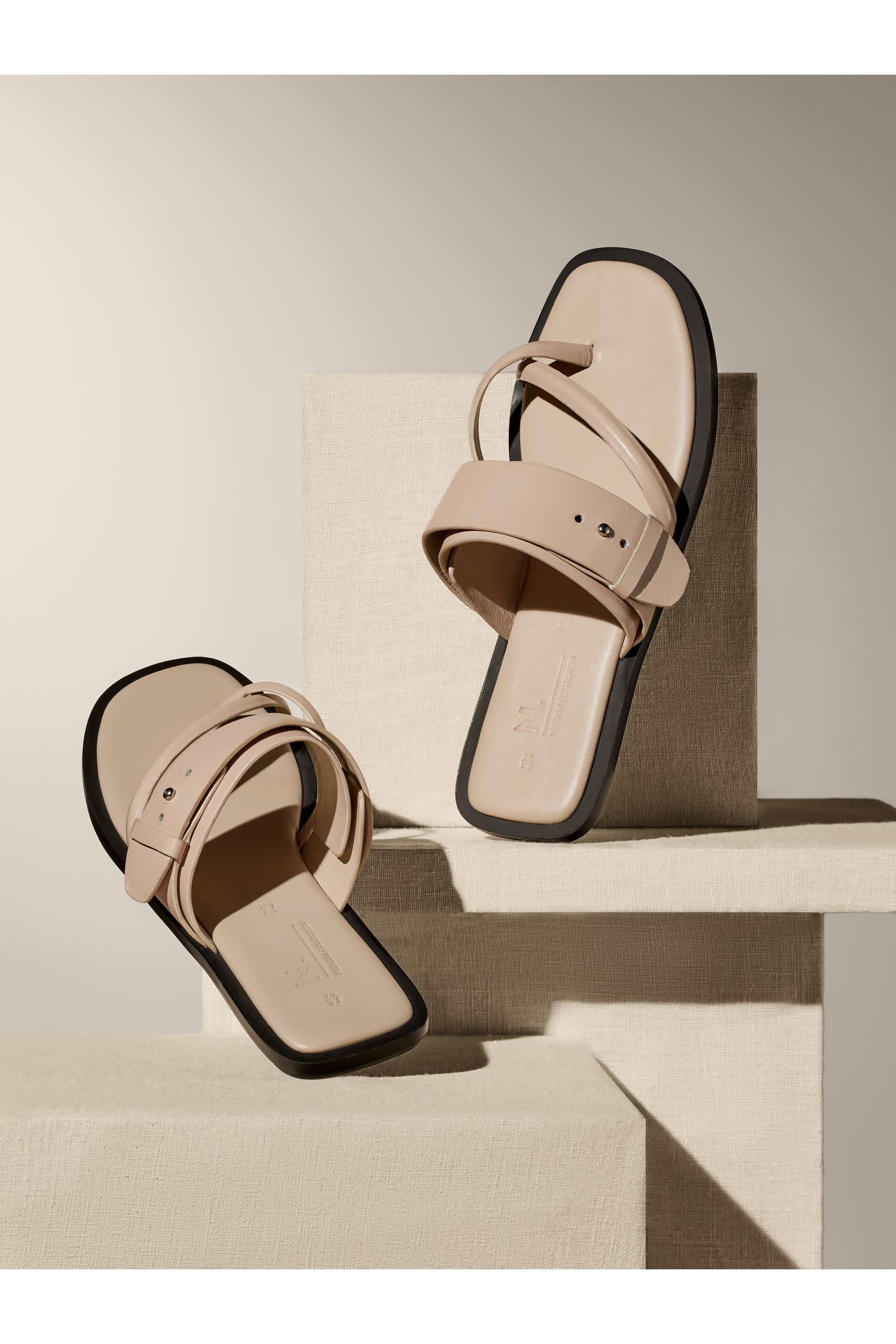 Cross toe sandals sale