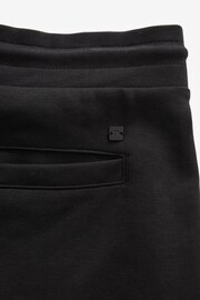 Black Zip Pocket Jersey Shorts - Image 9 of 9