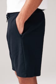 Black Zip Pocket Jersey Shorts - Image 3 of 9