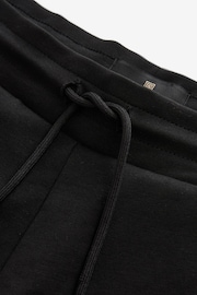 Black Zip Pocket Jersey Shorts - Image 7 of 9