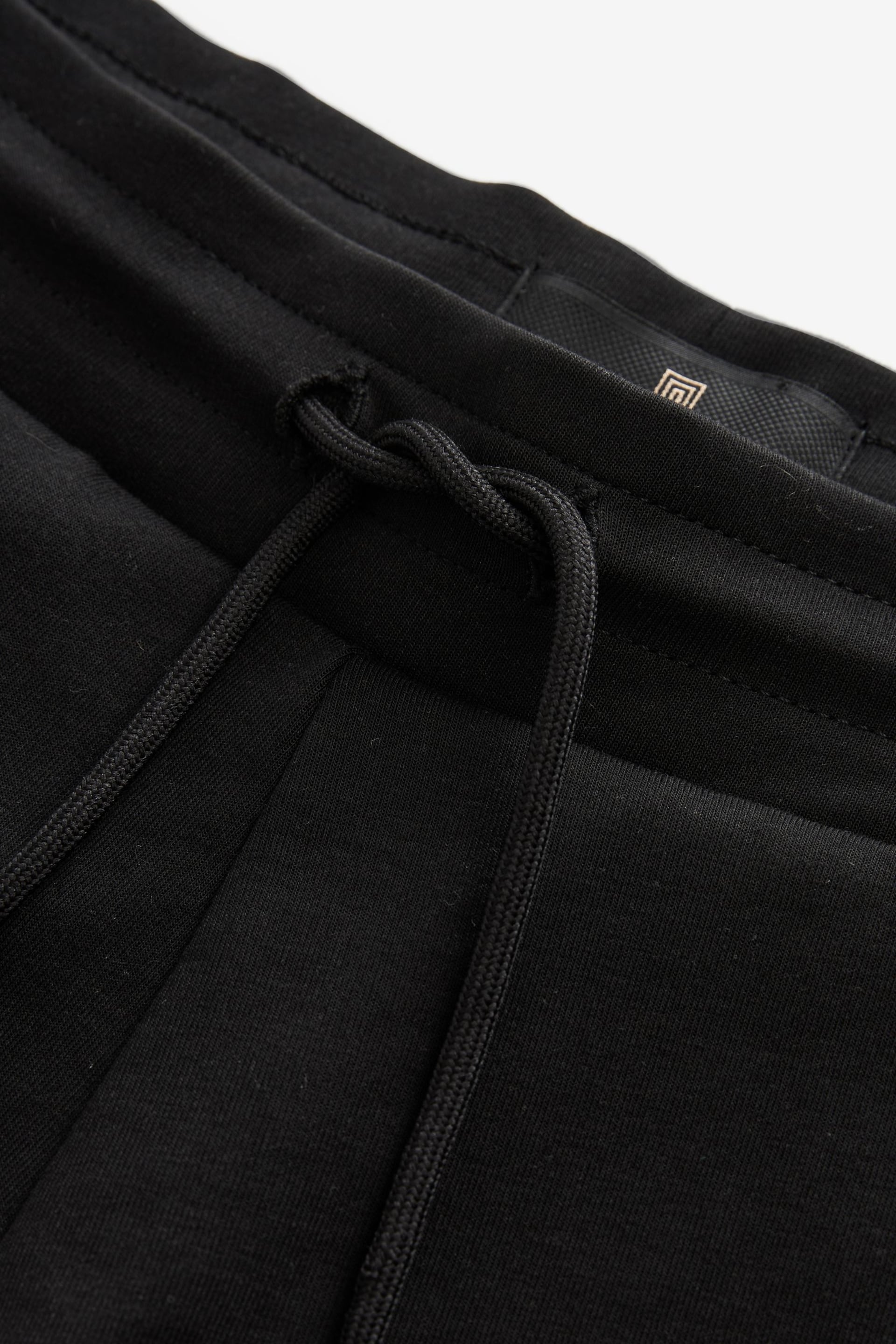 Black Zip Pocket Jersey Shorts - Image 7 of 9