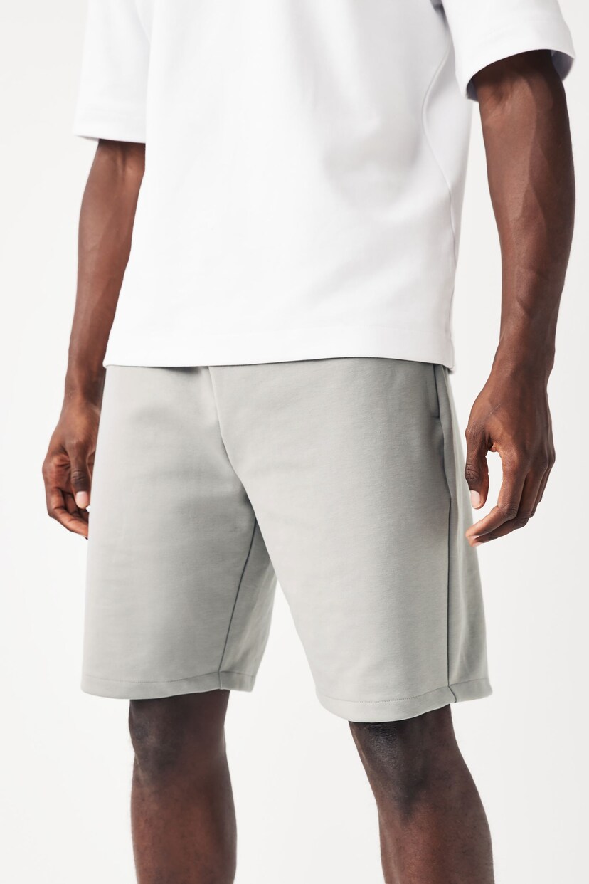 Black/Grey 2 Pack Zip Pocket Jersey Shorts - Image 5 of 14