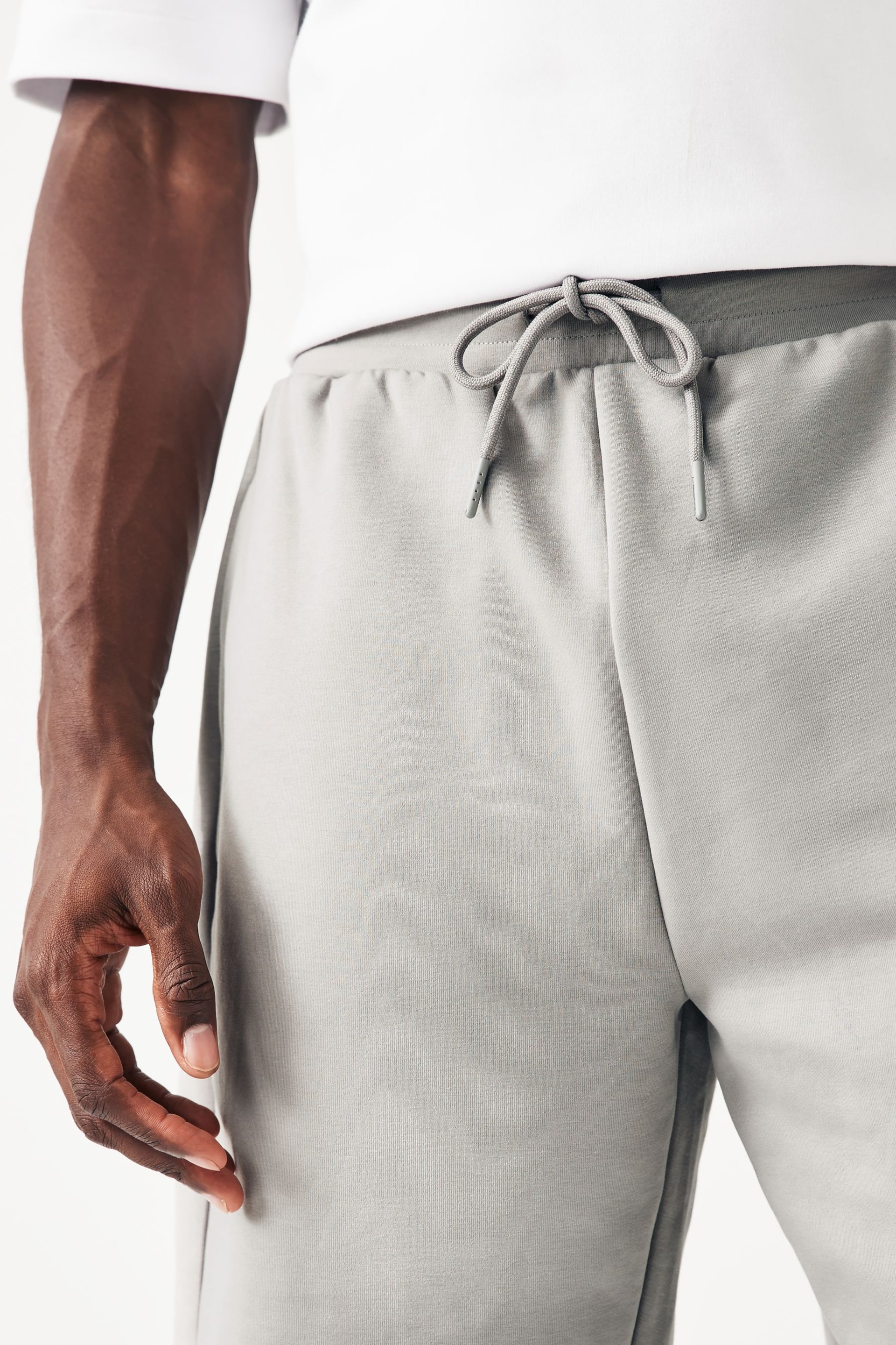 Black/Grey 2 Pack Zip Pocket Jersey Shorts - Image 7 of 14