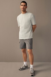 Charcoal Grey Tech Cargo Shorts - Image 2 of 10