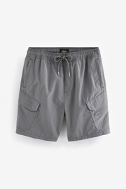 Charcoal Grey Tech Cargo EDIT Shorts - Image 7 of 10