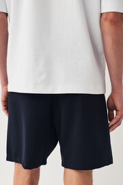 Slate/Navy 2 Pack Zip Pocket Jersey Shorts - Image 5 of 6