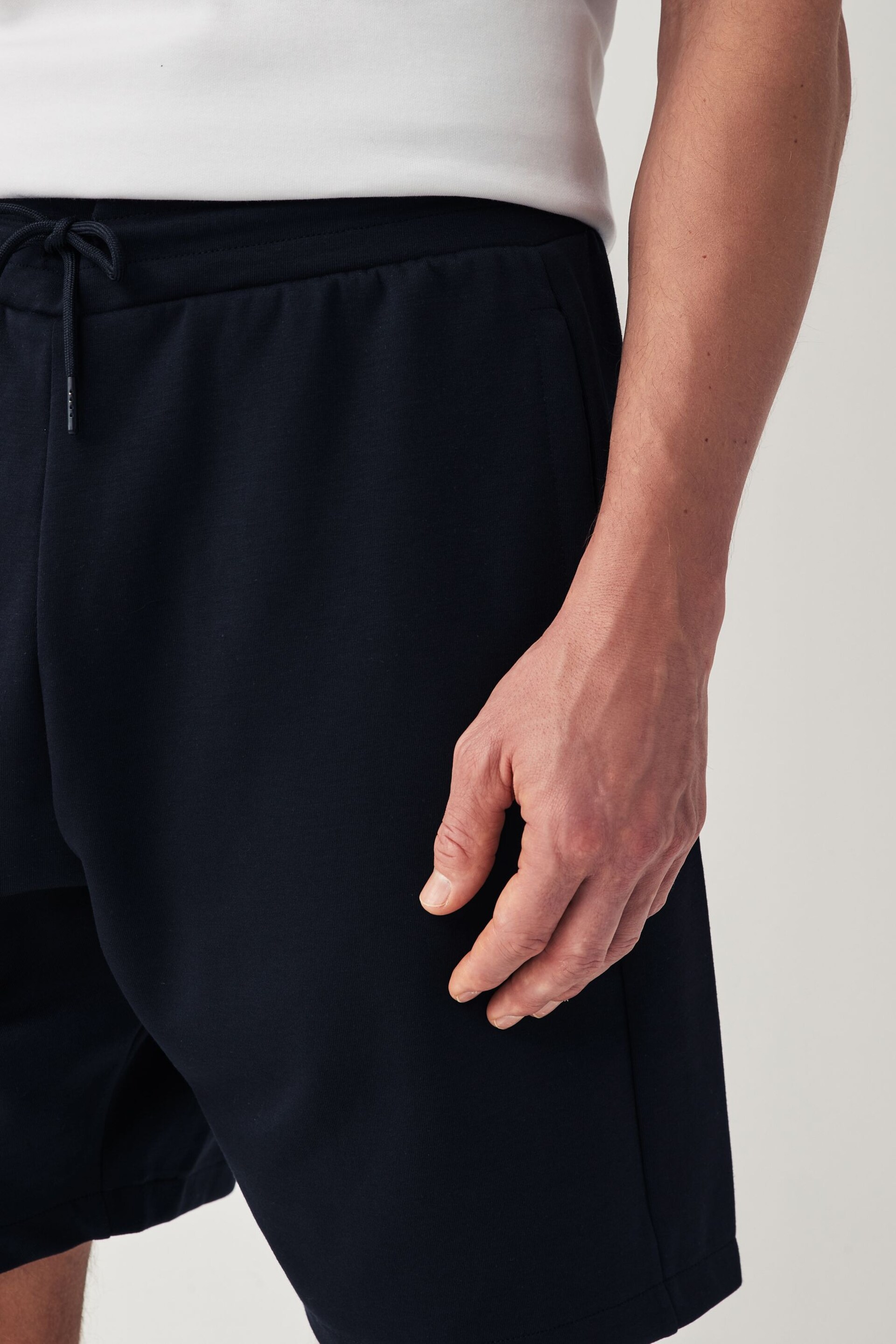 Slate/Navy 2 Pack Zip Pocket Jersey Shorts - Image 6 of 6