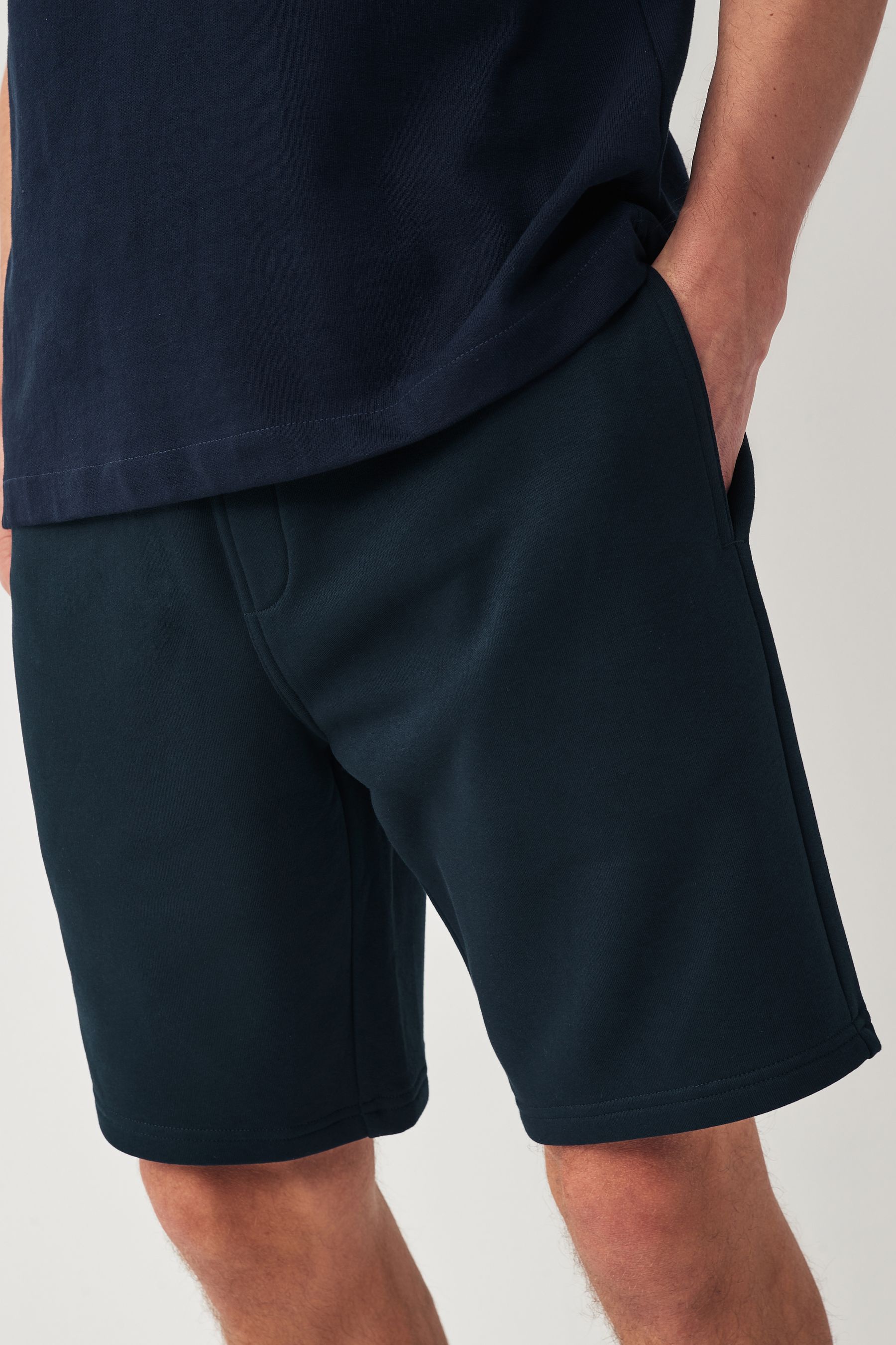 Buy Navy Blue Soft Fabric Jersey Shorts from Next United Arab Emirates