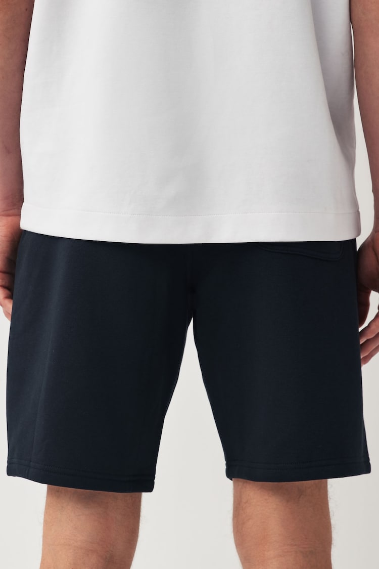 Black Soft Fabric Jersey Shorts - Image 3 of 8