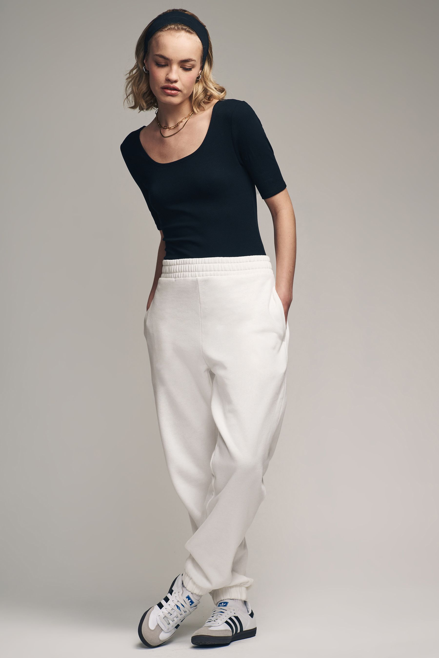 Buy The Set Mink Brown Cream 2 Pack Cuffed Joggers from the Next UK online shop