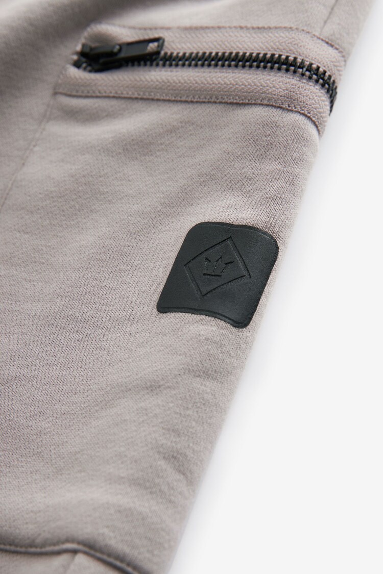 Grey Utility Jersey Shorts - Image 8 of 9