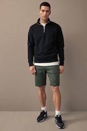 Khaki Green Utility Jersey Shorts - Image 2 of 9