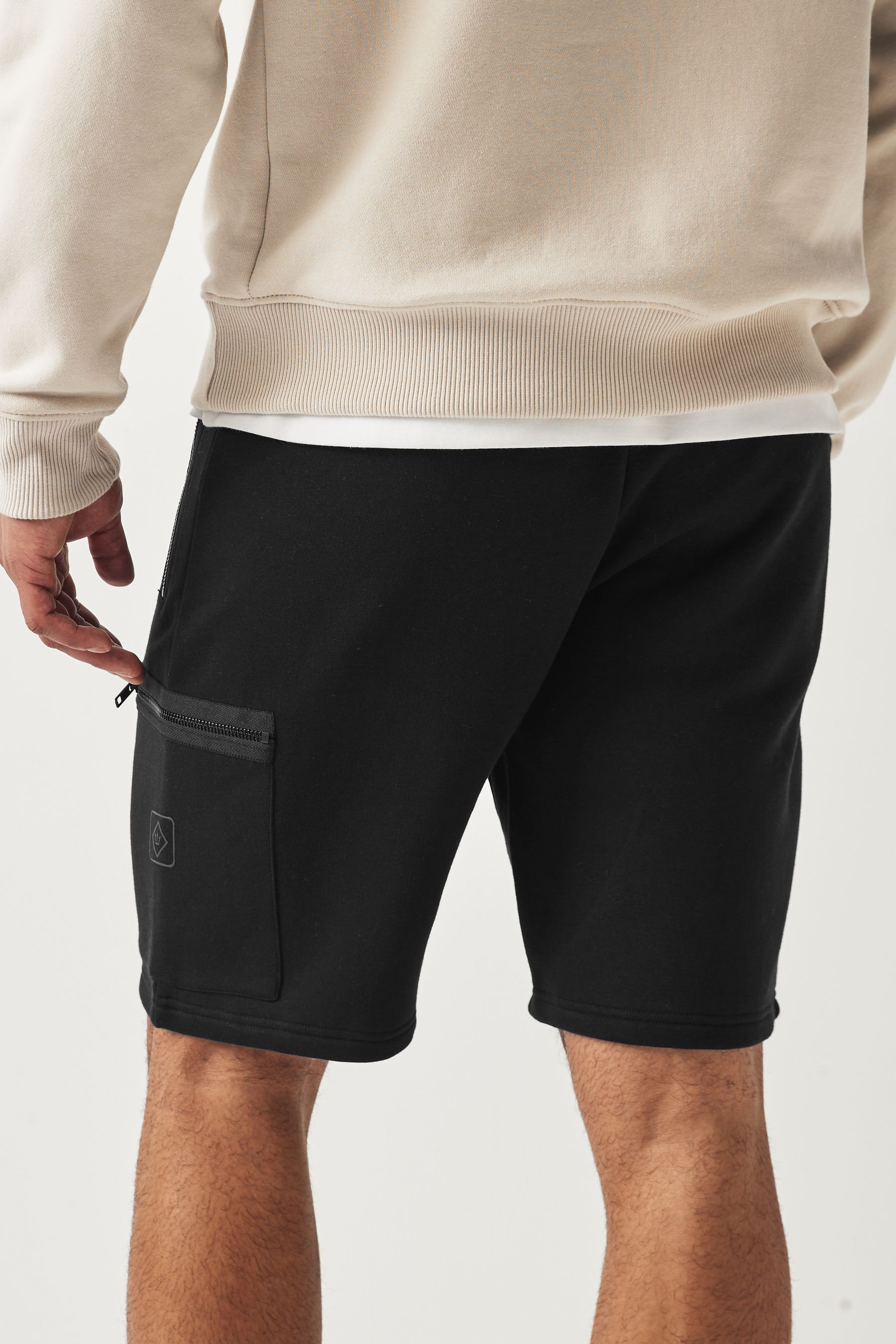 Buy Black Utility Jersey Shorts from the Next UK online shop