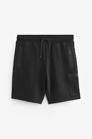 Black Utility Jersey Shorts - Image 5 of 9
