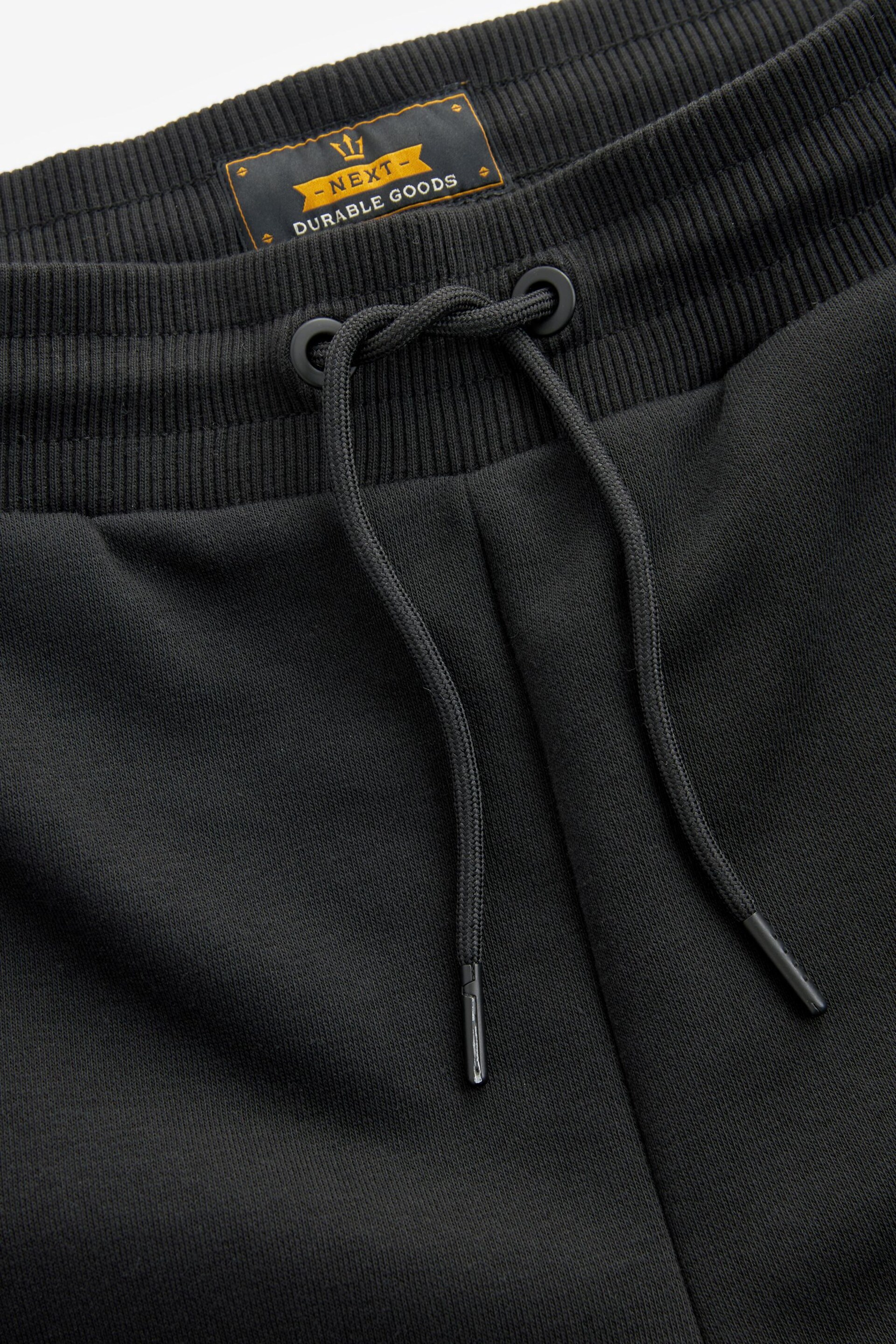 Black Utility Jersey Shorts - Image 6 of 9