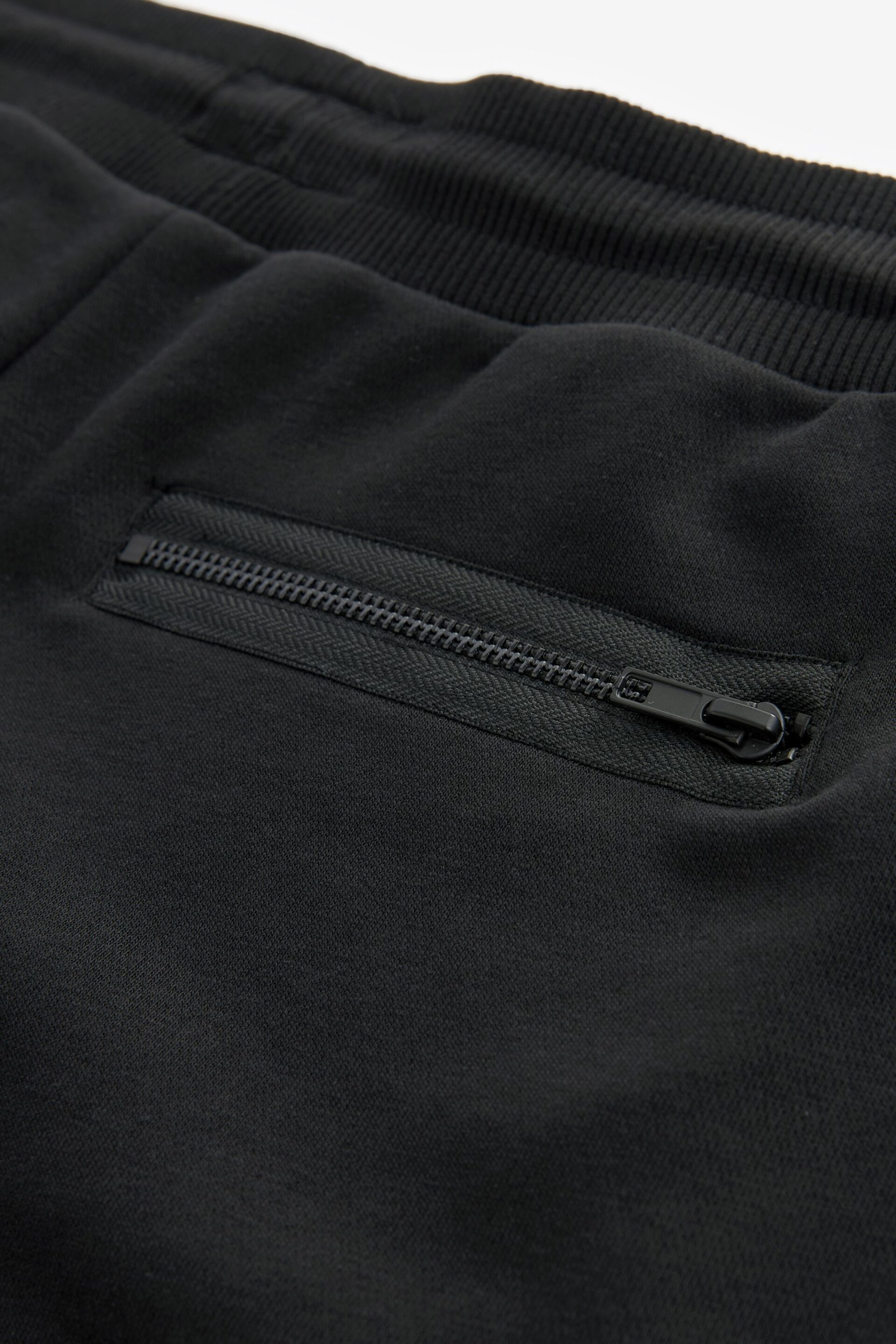 Black Utility Jersey Shorts - Image 8 of 9