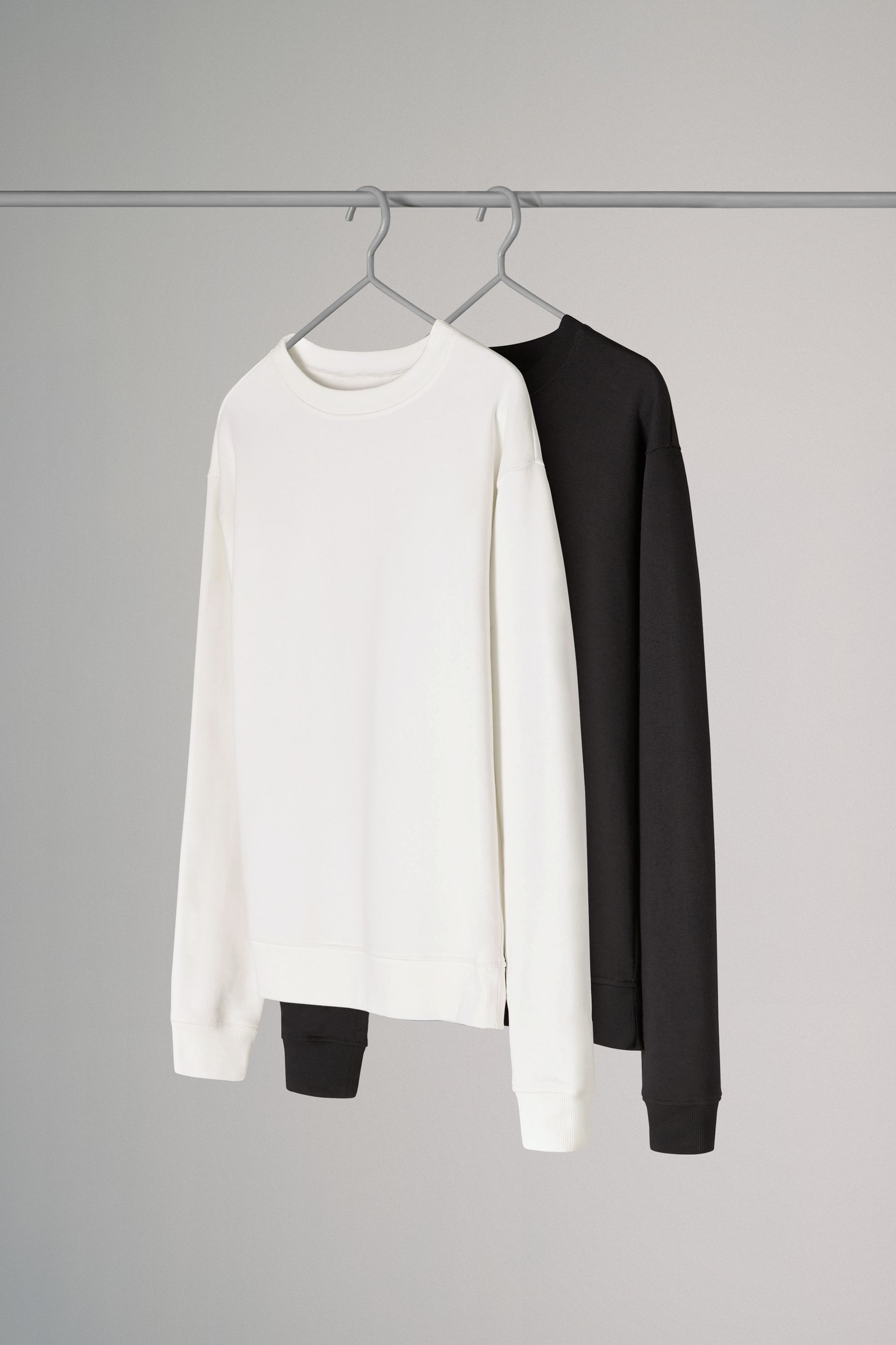 Buy The Set Black Cream 2 Pack Crew Neck Sweatshirts from the Next UK online shop