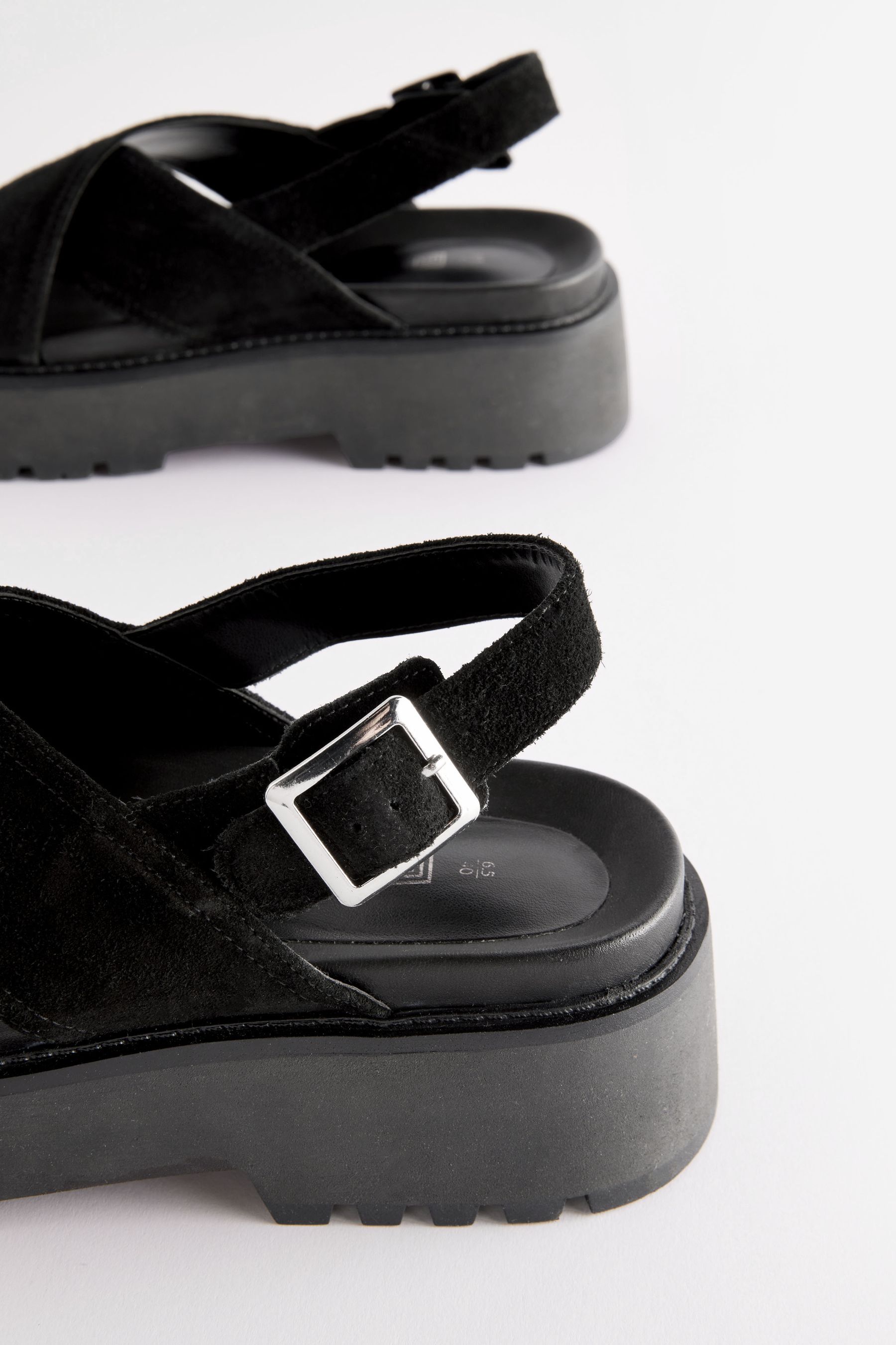 Leather sandals wide fit sales