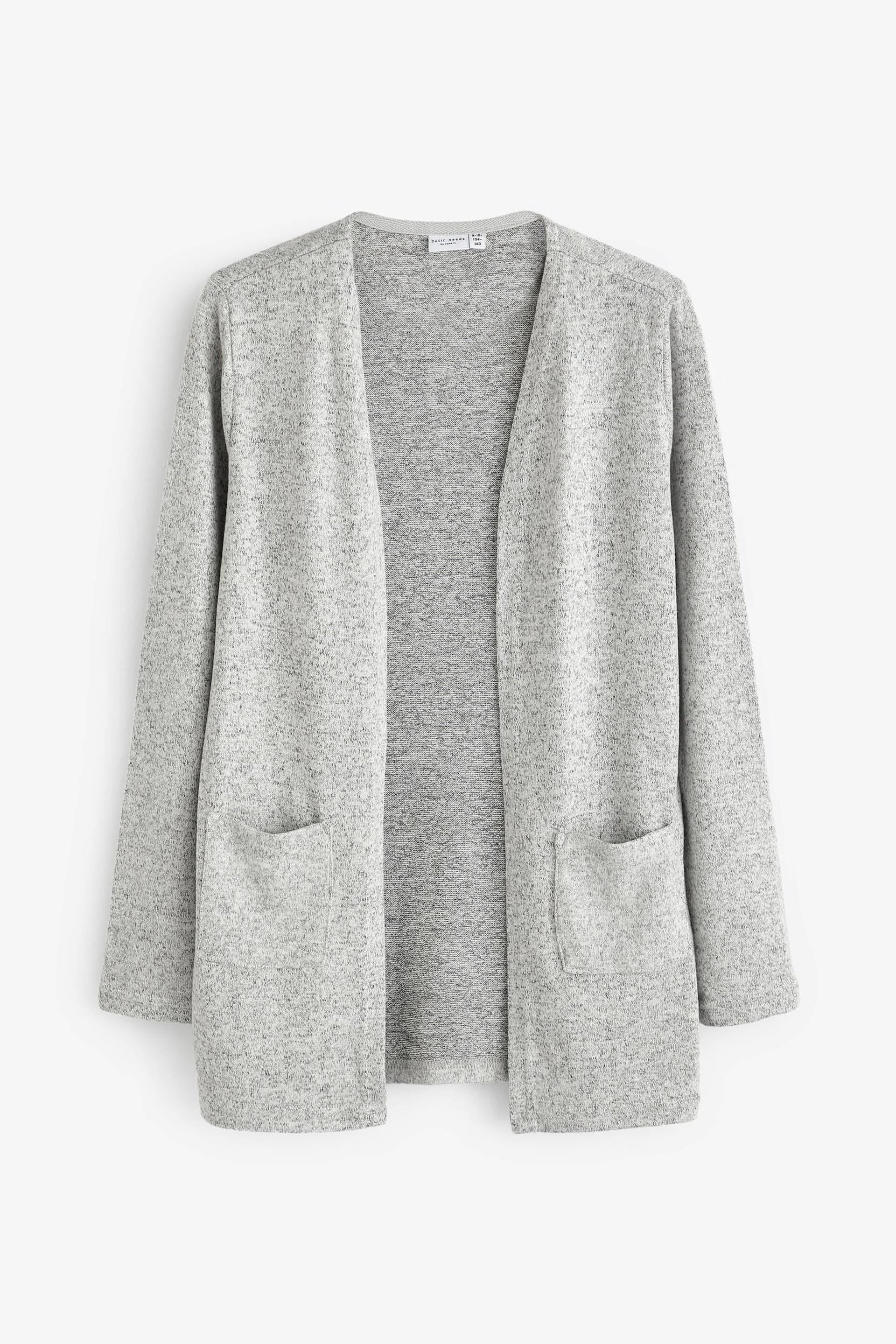 Name It Grey Knitted Cardigan with Pockets - Image 1 of 4