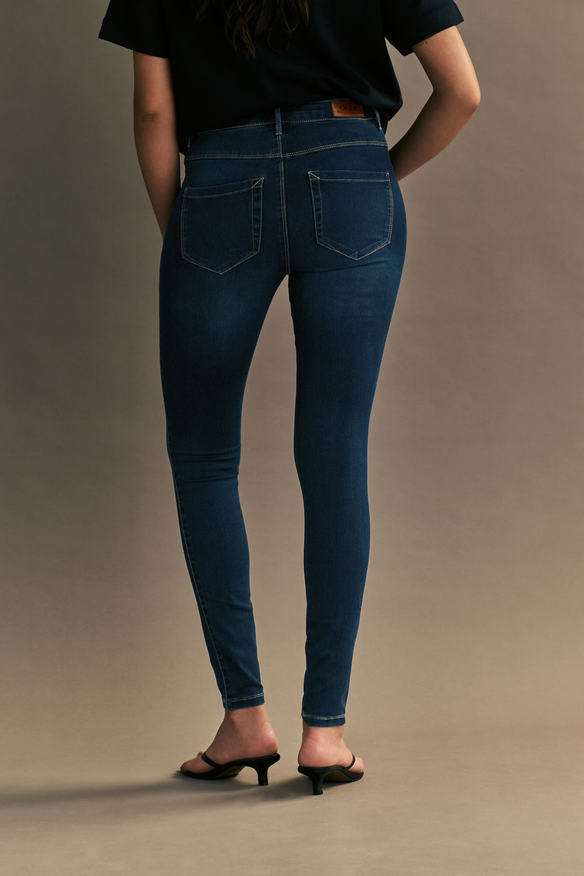 ONLY Blue High Waisted Stretch Skinny Royal Jeans - Image 2 of 7
