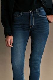 ONLY Blue High Waisted Stretch Skinny Royal Jeans - Image 5 of 7